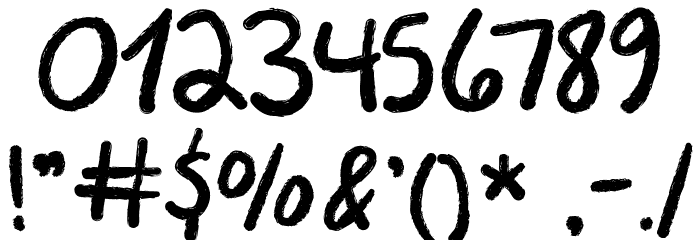 Bright Chalk Font OTHER CHARS