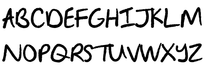 Bright Chalk Font UPPERCASE