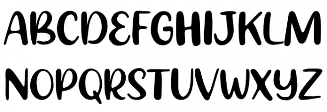 Bright City Schriftart Groß