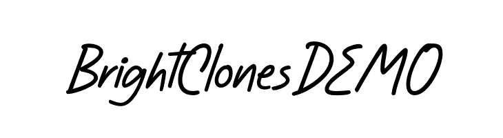 Bright Clones DEMO  Descarca Fonturi Gratis