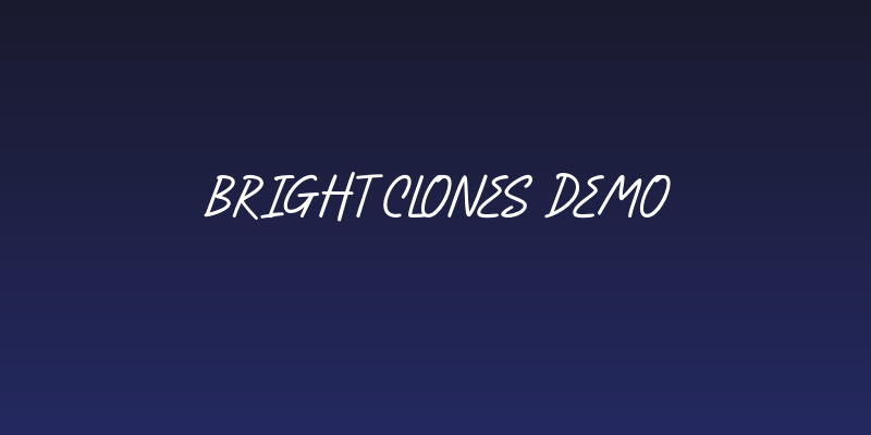 Bright Clones DEMO Social Header