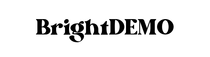 Bright DEMO  Descarca Fonturi Gratis
