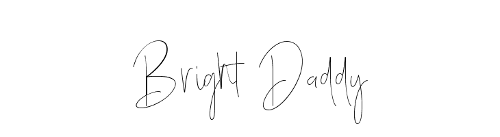 Bright Daddy  Frei Schriftart Herunterladen