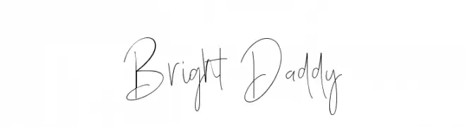 Bright Daddy  Frei Schriftart Herunterladen