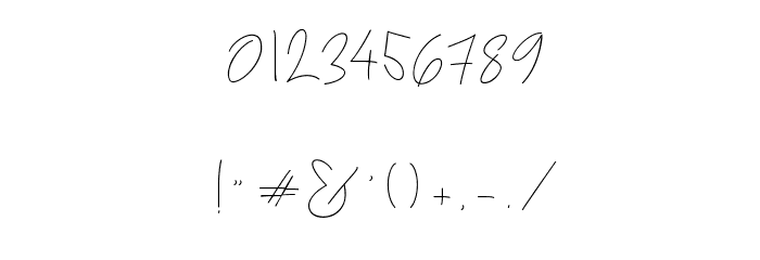 Bright Daddy Font OTHER CHARS