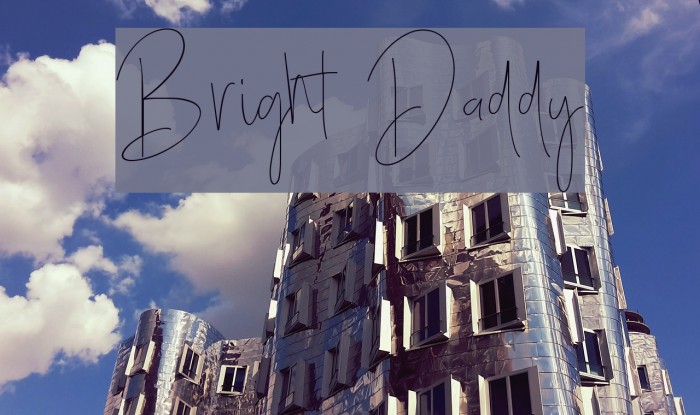 Bright Daddy Font examples