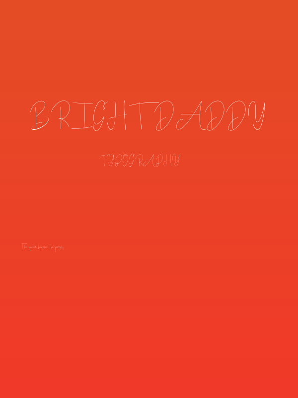 Bright Daddy Poster