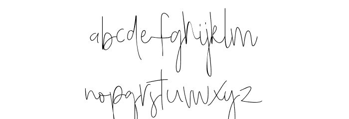 Bright Daddy Font LOWERCASE