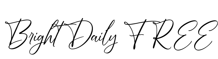Bright Daily FREE  नि: शुल्क फ़ॉन्ट्स डाउनलोड