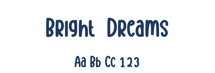Bright  Dreams Font Preview