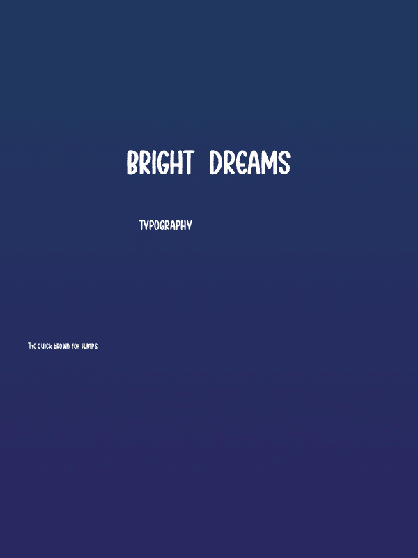 Bright  Dreams Poster