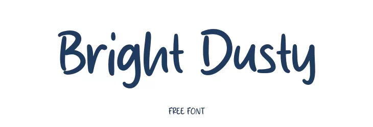 Bright Dusty Schriftart