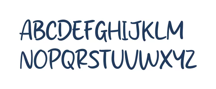 Bright Dusty Schriftart Gro&szlig;