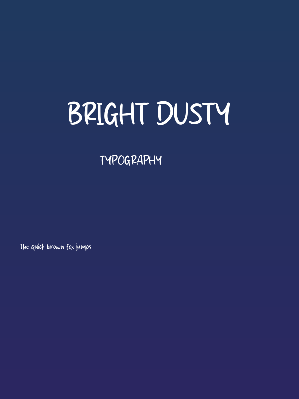 Bright Dusty Poster