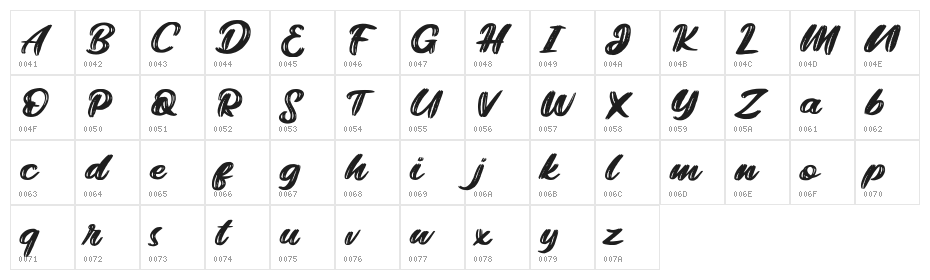 Bright FREE Character Map