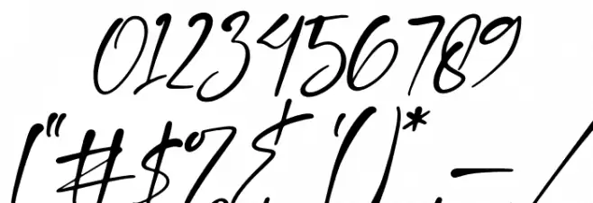 Bright Fresh Italic Font OTHER CHARS