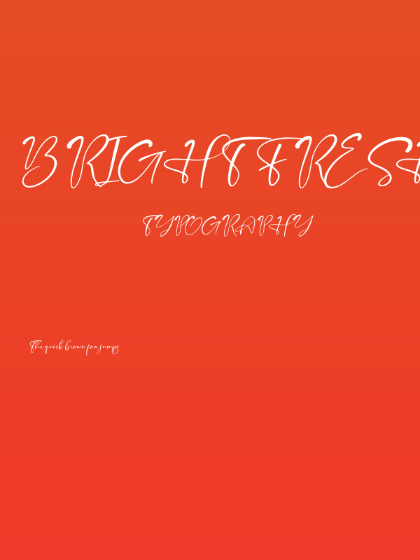 Bright Fresh Italic Poster