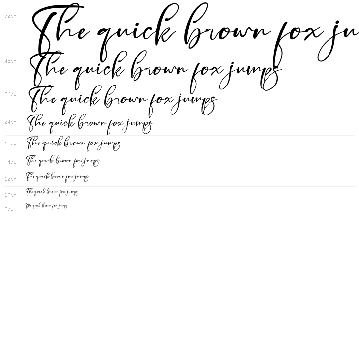 Bright Fresh Italic Waterfall