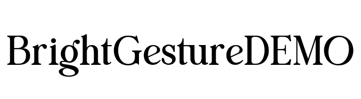 Bright Gesture DEMO  フリーフォントのダウンロード