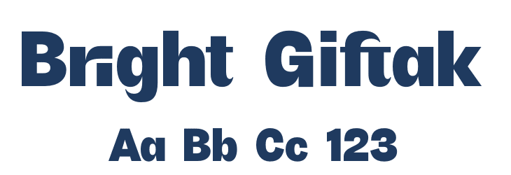 Bright Giftak Font Preview