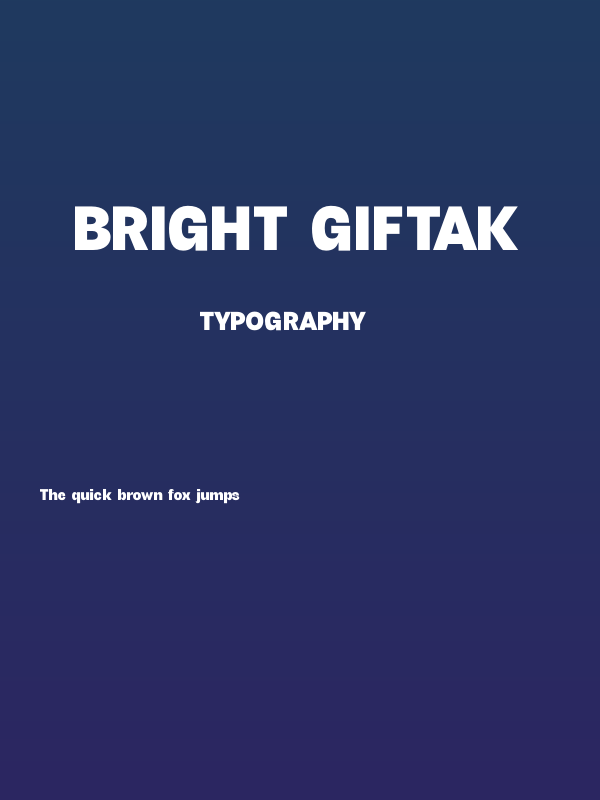 Bright Giftak Poster