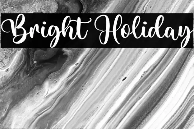 Bright Holiday Font examples