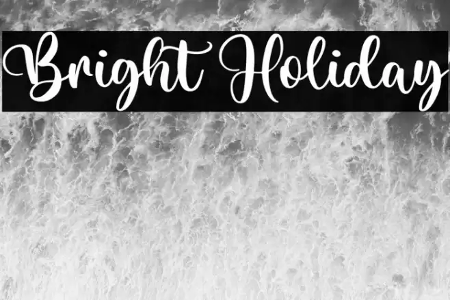 Bright Holiday Font examples