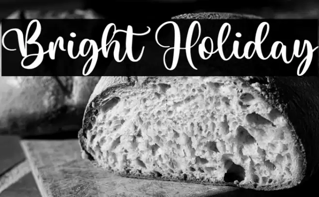 Bright Holiday Font examples