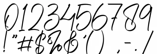 Bright Hoston Font OTHER CHARS