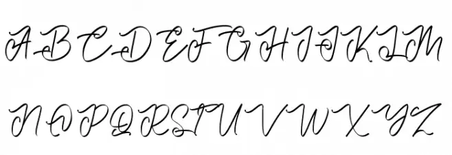 Bright Hoston Font UPPERCASE