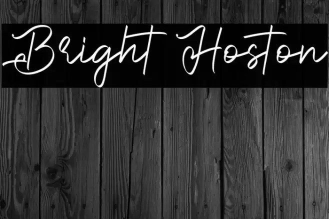 Bright Hoston Font examples