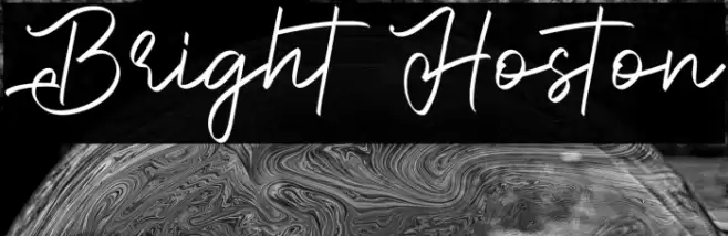 Bright Hoston Font examples