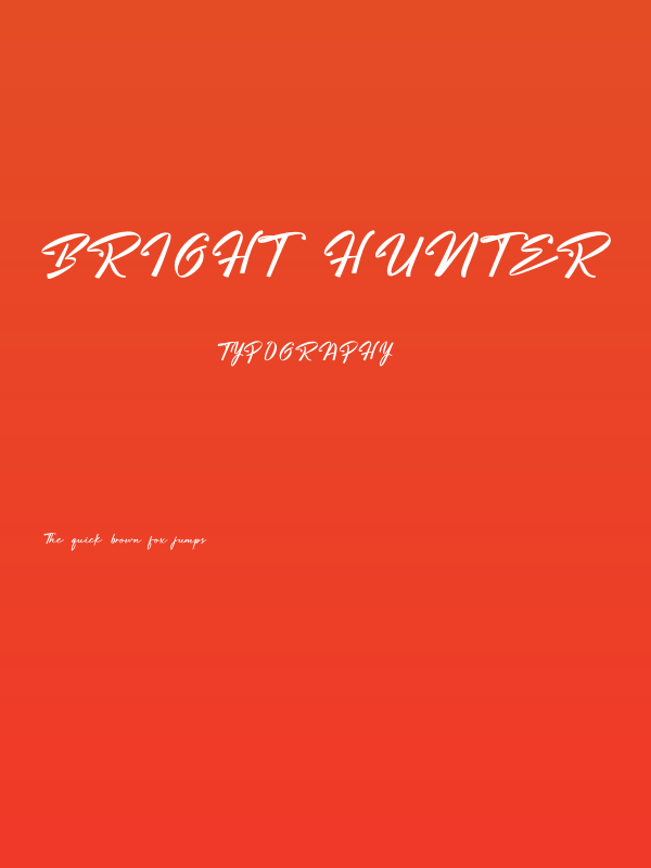 Bright Hunter Poster