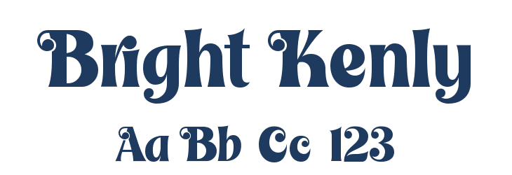 Bright Kenly Font Preview