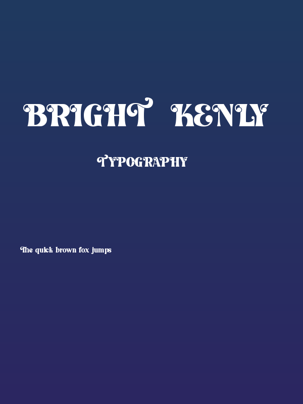 Bright Kenly Poster