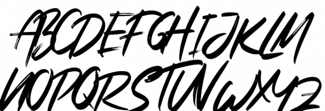 Bright Lantern Schriftart Groß