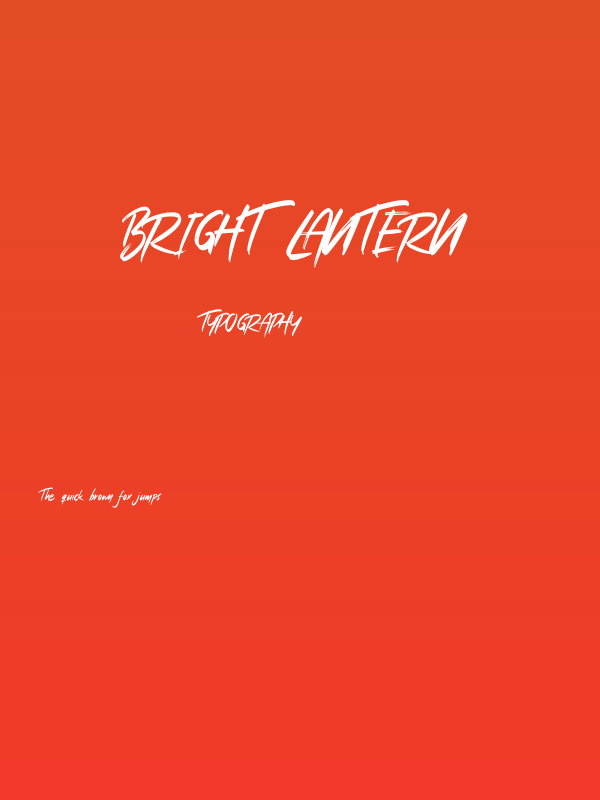 Bright Lantern Poster