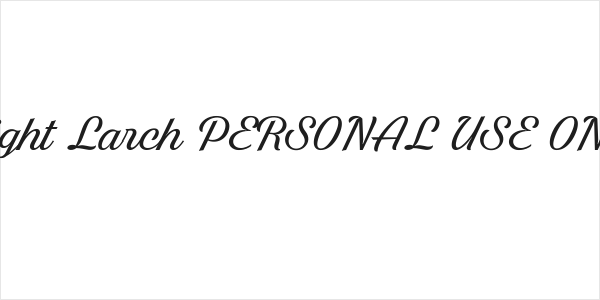 Bright Larch PERSONAL USE ONLY Logo