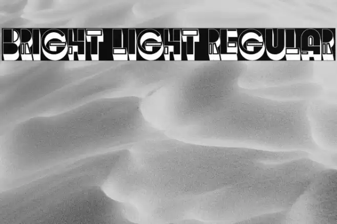 Bright Light Regular Font examples