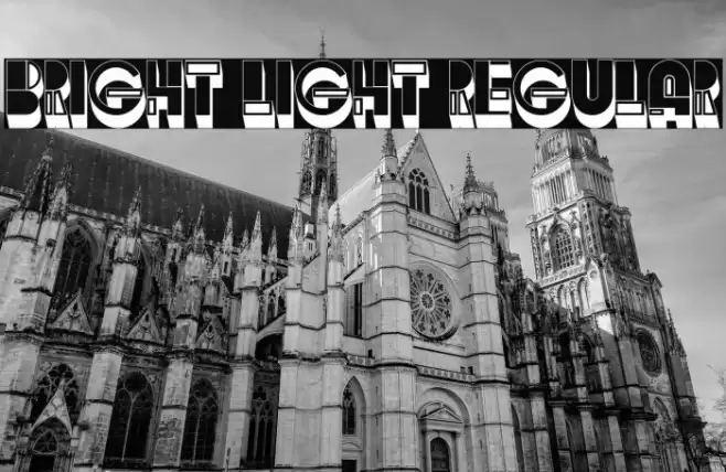 Bright Light Regular Font examples