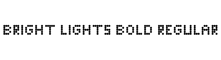 Bright Lights Bold Regular  免费字体下载