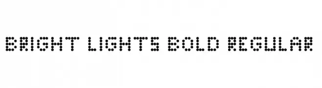 Bright Lights Bold Regular  Fuentes Gratis Descargar