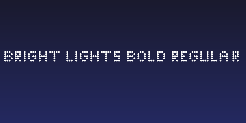 Bright Lights Bold Regular Social Header