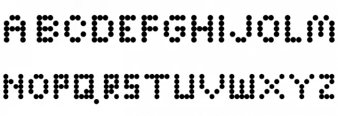 Bright Lights Bold Regular Caratteri MAIUSCOLE