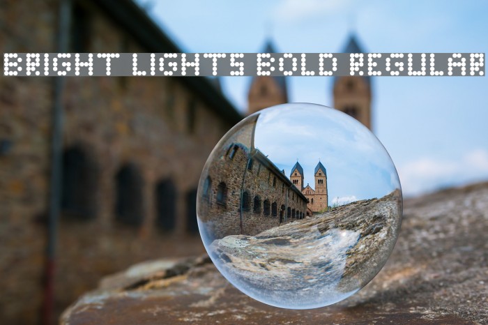 Bright Lights Bold Regular Font examples