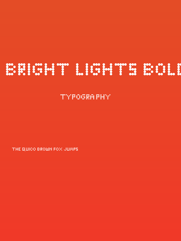 Bright Lights Bold Regular Poster