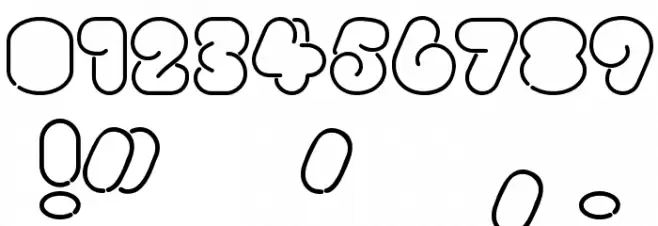 Bright Lights Heavy Font OTHER CHARS