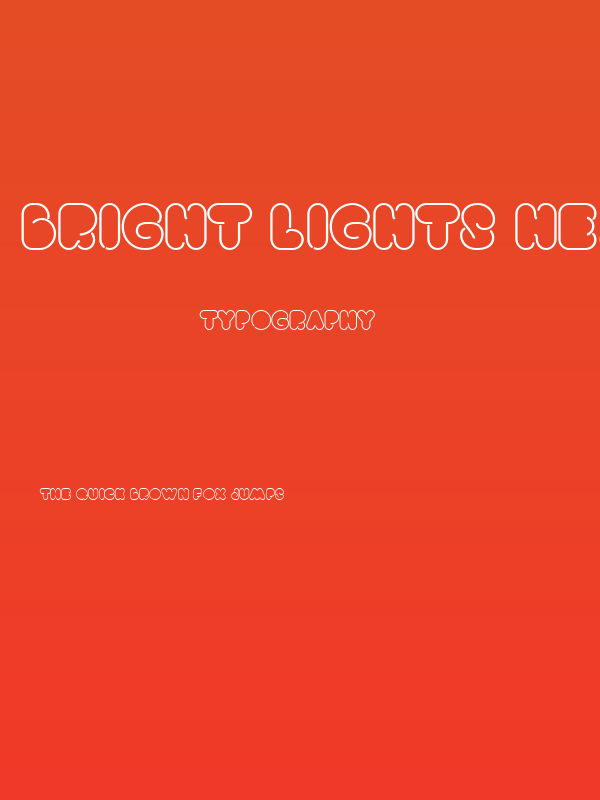 Bright Lights Heavy Poster