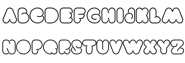 Bright Lights Heavy Font LOWERCASE