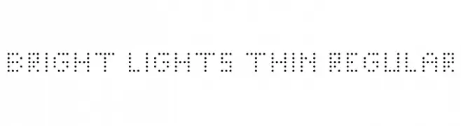 Bright Lights Thin Regular  免费字体下载